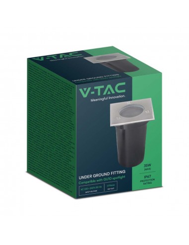 10375-Portafaretto LED Segnapasso a Cilindro Max  Quadrato Colore Nero -2