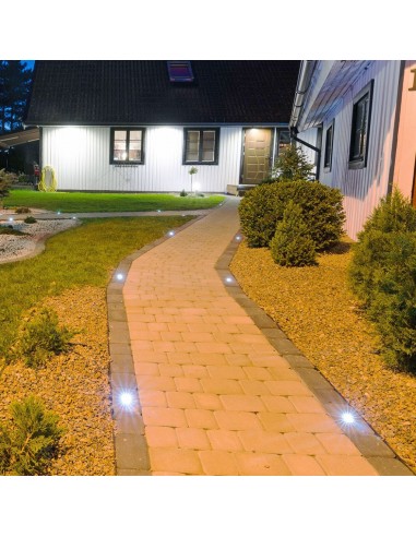 10375-Portafaretto LED Segnapasso a Cilindro Max  Quadrato Colore Nero -5