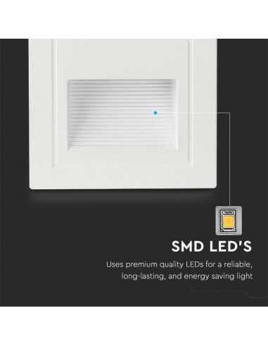 Faretto LED Segnapasso Quadrato...