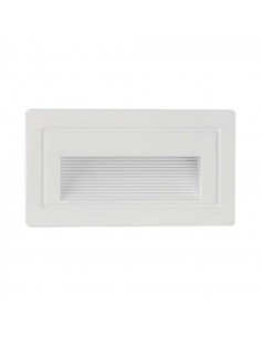 10378-Faretto LED Segnapasso Rettangolare Montaggio a Incasso  Colore Bianco  IP-1