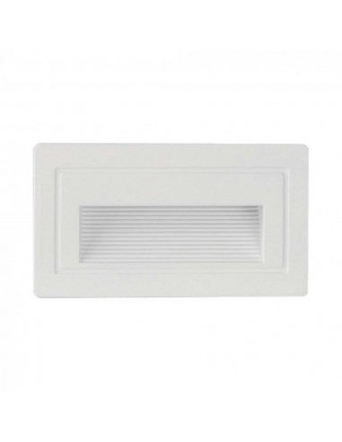 10378-Faretto LED Segnapasso Rettangolare Montaggio a Incasso  Colore Bianco  IP-1