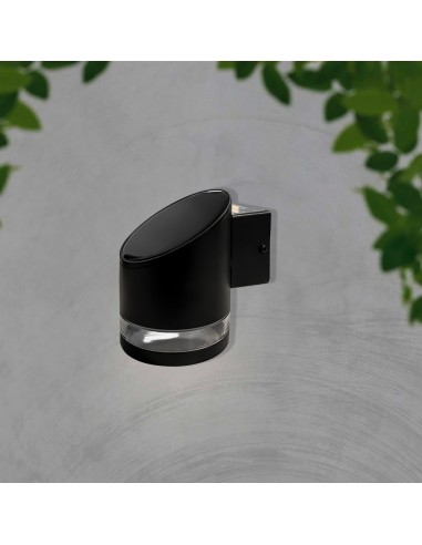 10384-Lampada LED da Giardino Cilindrica con Pannello solare  Corpo Nero xxmm  IP-4