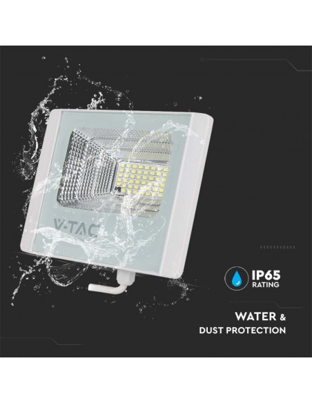 Faro LED con Telecomando e Pannello Solare 20W Bianco 4000K IP65