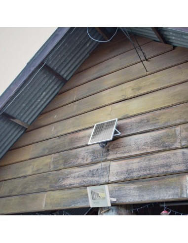 10415-Faro LED con Telecomando e Pannello Solare  Batteria LiFePO Colore Bianco  -5