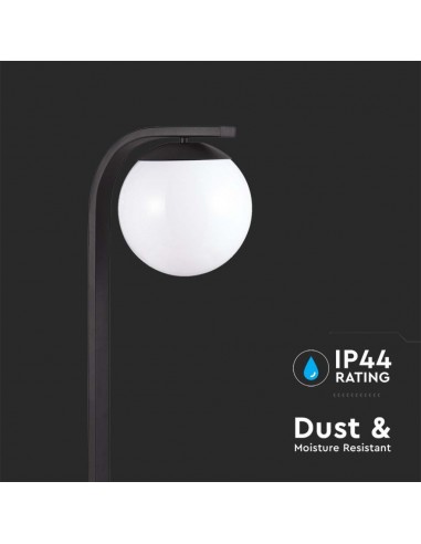 10421-Lampione LED da Giardino con Portalampada a Lanterna E Colore Nero Opaco h cm IP-7