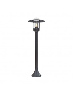 10423-Lampione LED da Giardino con Portalampada a Lanterna E Colore Nero Opaco h cm IP-1
