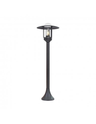 10423-Lampione LED da Giardino con Portalampada a Lanterna E Colore Nero Opaco h cm IP-1