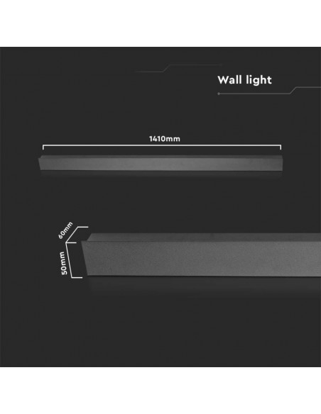 10438-Lampada LED da Muro Rettangolare   Colore Antracite  -3