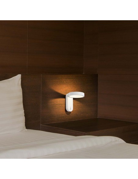 10447-Lampada LED da Muro  Doppio Fascio LM/W Colore Bianco con Testa Ruotabile  -4