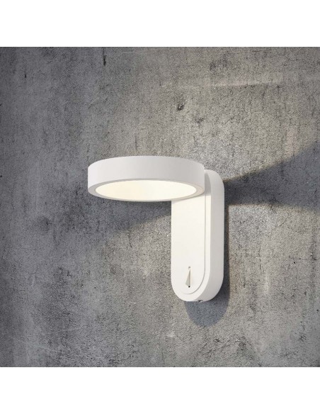 10447-Lampada LED da Muro  Doppio Fascio LM/W Colore Bianco con Testa Ruotabile  -5