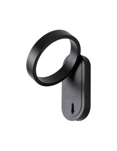 10448-Lampada LED da Muro  Doppio Fascio LM/W Colore Nero con Testa Ruotabile  -6