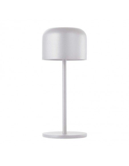 10449-Lampada LED da Tavolo  con Batteria mAh Ricaricabile USB C Colore Bianco in Metallo Touch Dimmerabile Bianco caldo  Bianco