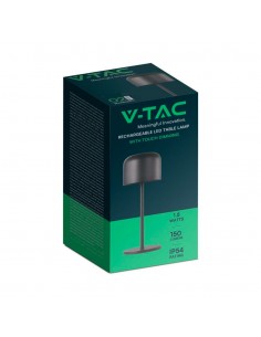 10450-Lampada LED da Tavolo  con Batteria mAh Ricaricabile USB C Colore Nero in Metallo Touch Dimmerabile Bianco caldo  Bianco f 2