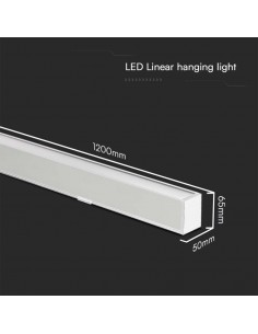 10469-Plafoniera LED Chip Samsung a Sospensione  Lineare Colore Bianco cm in-1 2