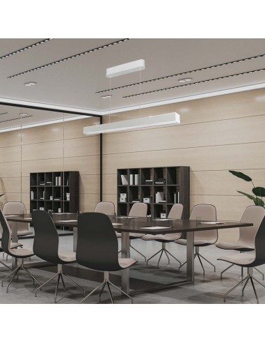 10469-Plafoniera LED Chip Samsung a Sospensione  Lineare Colore Bianco cm in-3