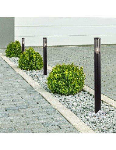 10472-Piantana LED da Giardino con Portalampada E in Acciaio Inossidabile h cm Colore Neo IP-3