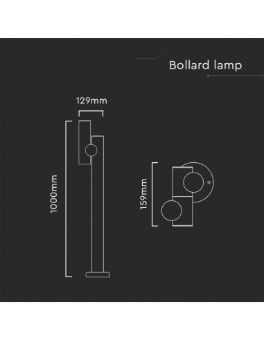 10475-Faretto LED Doppio bidirezionale da Terra x-3