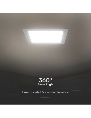 104791-Mini Pannello LED Chip Samsung  Quadrato da Incasso Compatibile con Foro -mm Colore Bianco -7