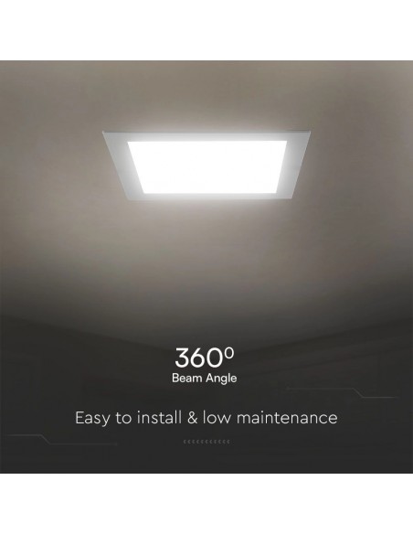 104811-Mini Pannello LED Chip Samsung  Quadrato da Incasso Compatibile con Foro -mm Colore Bianco -6