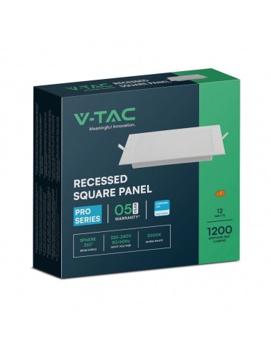 104831-Mini Pannello LED Chip Samsung  Quadrato da Incasso Compatibile con Foro -mm Colore Bianco -2