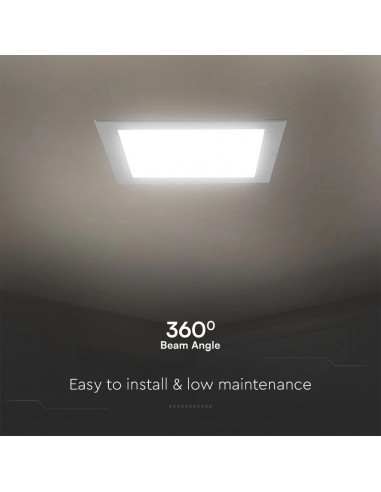 104831-Mini Pannello LED Chip Samsung  Quadrato da Incasso Compatibile con Foro -mm Colore Bianco -7