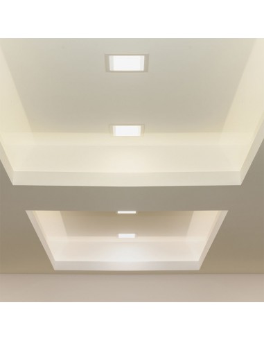 10486-Mini Pannello LED  LM/W Quadrato da Incasso Compatibile con Foro -mm Colore Bianco -4