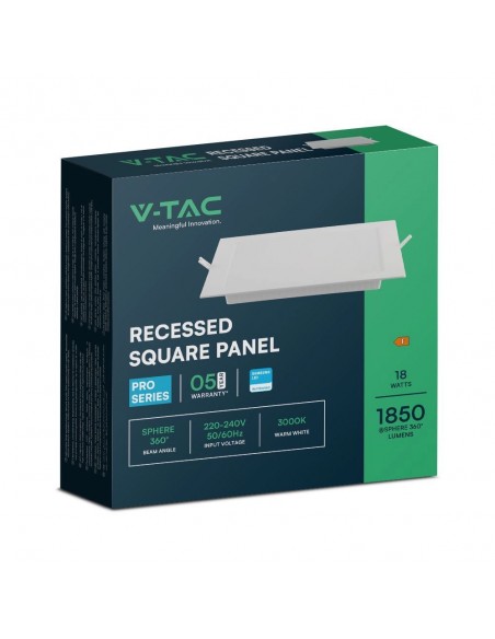 104861-Mini Pannello LED Chip Samsung  Quadrato da Incasso Compatibile con Foro -mm Colore Bianco -2