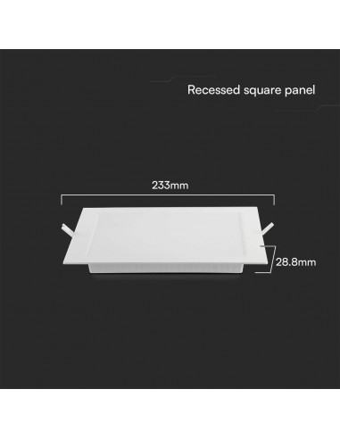 104861-Mini Pannello LED Chip Samsung  Quadrato da Incasso Compatibile con Foro -mm Colore Bianco -3