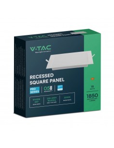 104871-Mini Pannello LED Chip Samsung  Quadrato da Incasso Compatibile con Foro -mm Colore Bianco -1 2