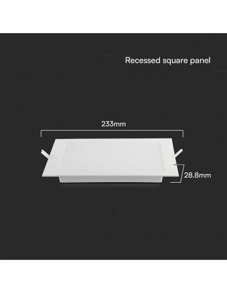 104881-Mini Pannello LED Chip Samsung  Quadrato da Incasso Compatibile con Foro -mm Colore Bianco -3