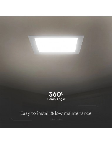 104881-Mini Pannello LED Chip Samsung  Quadrato da Incasso Compatibile con Foro -mm Colore Bianco -7