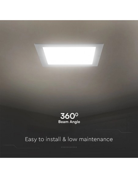 104881-Mini Pannello LED Chip Samsung  Quadrato da Incasso Compatibile con Foro -mm Colore Bianco -7