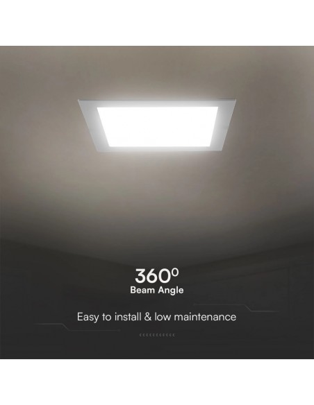 104901-Mini Pannello LED Chip Samsung  Quadrato da Incasso Compatibile con Foro -mm Colore Bianco -7