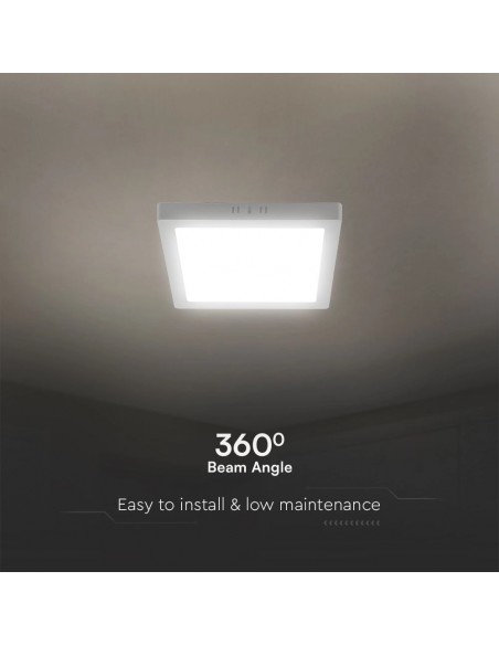 Plafoniera LED Chip Samsung Quadrata 6W 110LM/W Bianco 4000K