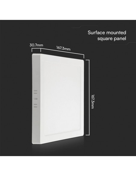104951-Plafoniera LED Quadrata  Chip Samsung Montaggio a Plafone Colore Bianco -3