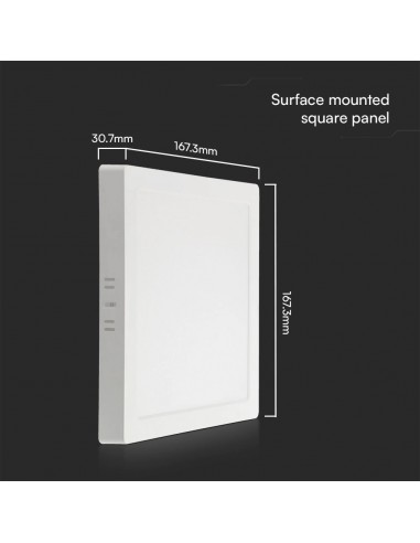 104961-Plafoniera LED Quadrata  Chip Samsung Montaggio a Plafone Colore Bianco -3