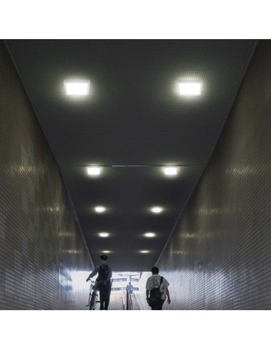 10498-Pannello LED  Montaggio a Plafone Quadrato Colore Bianco -4