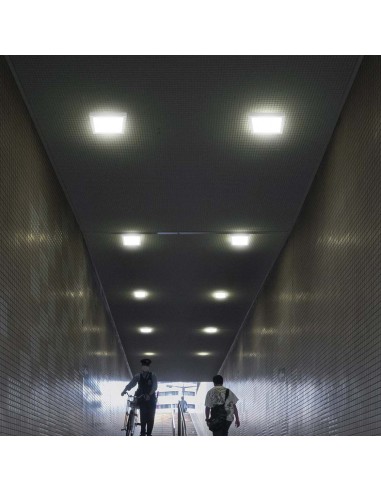 10500-Pannello LED  Montaggio a Plafone Quadrato Colore Bianco -4