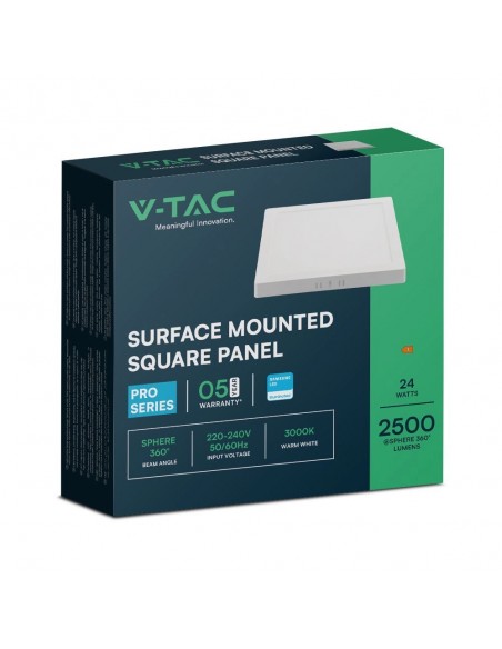 105141-Plafoniera LED Quadrata  Chip Samsung Montaggio a Plafone Colore Bianco -2