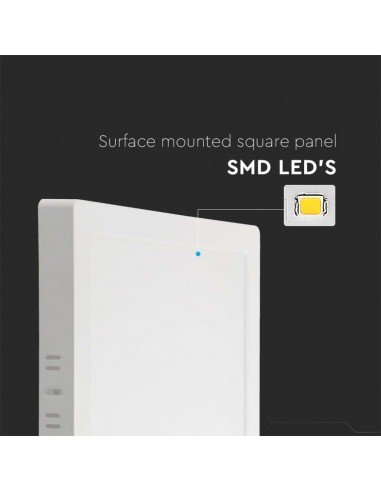 10516-Pannello LED  Montaggio a Plafone Quadrato Colore Bianco -7
