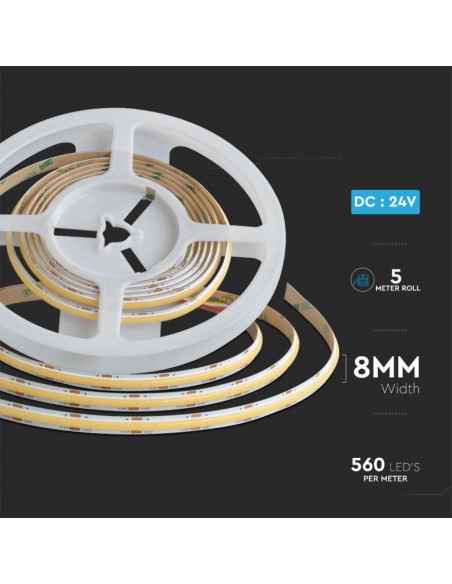 10555-Strip LED SMD  LED/m /m Doppio PCB m V in IP mm-2