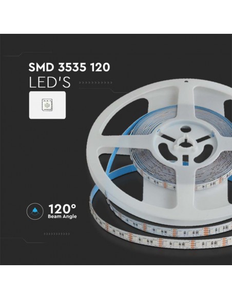 10556-Strip LED SMD  LED/m /m Doppio PCB m V RGB IP mm-6