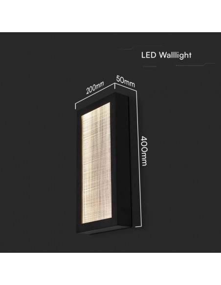 10558-Applique LED da Muro  Corpo Nero   -3