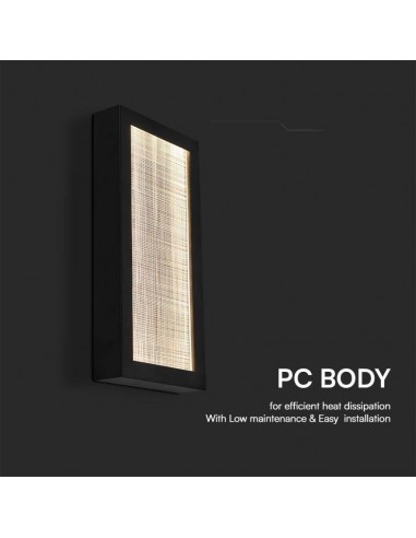 10558-Applique LED da Muro  Corpo Nero   -6