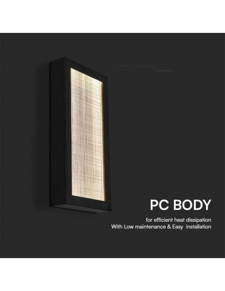 10558-Applique LED da Muro  Corpo Nero   -6