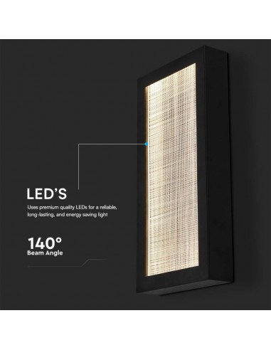 10558-Applique LED da Muro  Corpo Nero   -7