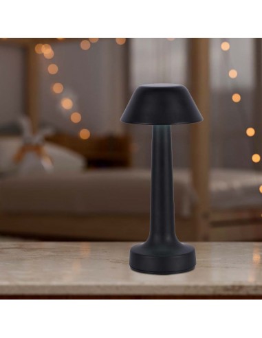 10568-Lampada LED da Tavolo  Colore Nero ricaricabile con USB C Touch Dimmerabile in-5