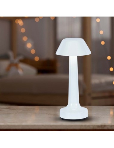 10569-Lampada LED da Tavolo  Colore Bianco ricaricabile con USB C Touch Dimmerabile in-5