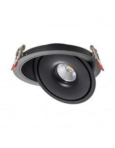 10582-Faretto LED COB da Incasso Rotondo  xmm Colore Nero in-1