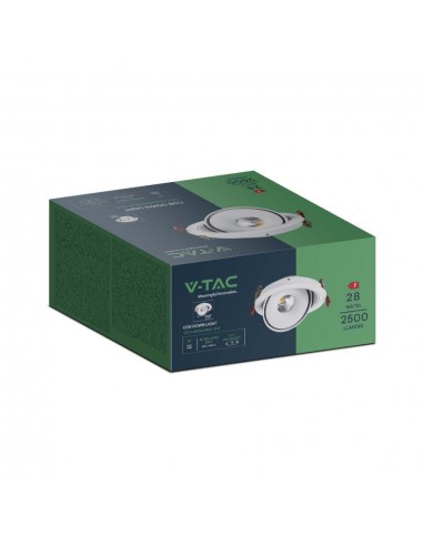 10583-Faretto LED COB da Incasso Rotondo  xmm Colore Bianco in-2